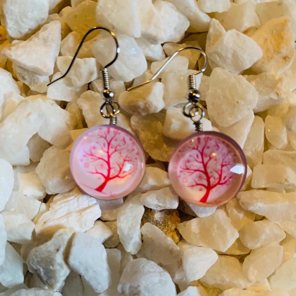 Hypoallergenic Pink Tree with Flowers